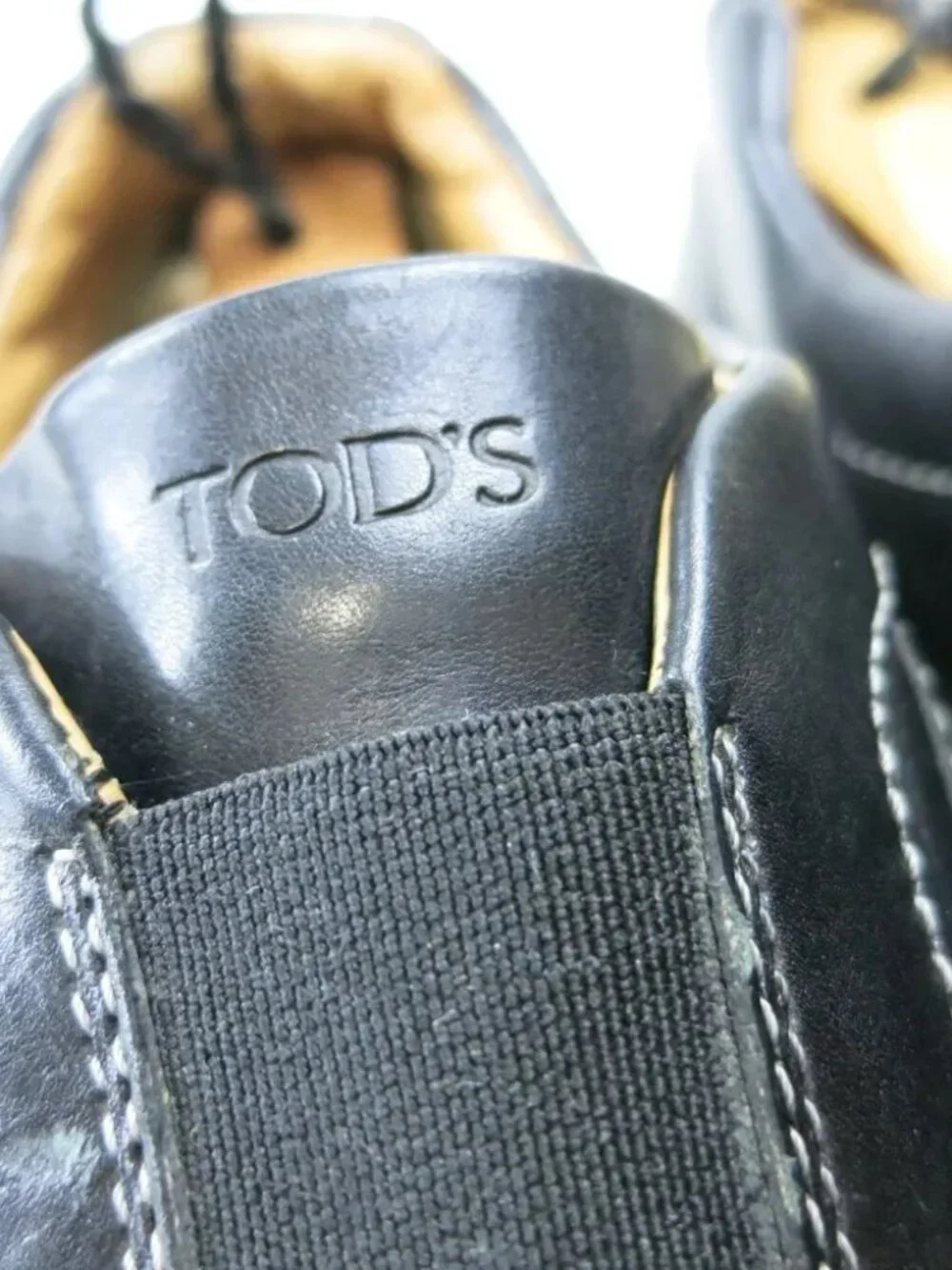 Tod's 8.5 Leather Padded Comfort Loafers Slip On Comfort Men's Shoes Size 9.5